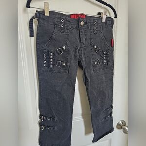 Daang Goidman Tripp NYC Vintage Rare 2000s Black Skinny Tripp Pants Sz 5